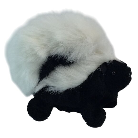Folkmanis Skunk Finger Puppet Plush 4" Stuffed Animal Toy - Picture 1 of 8